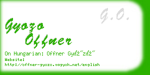 gyozo offner business card